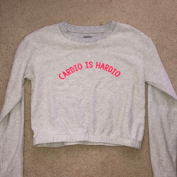 Cropped light sweatshirt - Picture 1 of 1